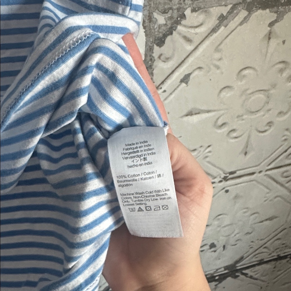 Crewcuts Kids Polo in Blue and White Stripes - Picture 3 of 4